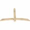 Ekena Millwork Bellingham Rough Sawn Timber Gable Bracket, Douglas Fir, 60"W x 38"H x 2"D x 4"F, 15/12 Pitch GBW060X38X0204BEL00RDF - alternate 3